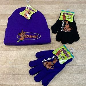 Scooby Doo Cartoon Network Hanna Barbera Winter Hat Gloves